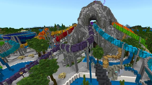 Screenshot of the Minecraft Bedrock Marketplace product Water Park created by Shaliquinn's Schematics.