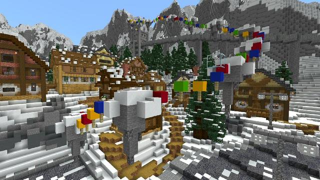 Screenshot of the Minecraft Bedrock Marketplace product Winter Holiday created by Shaliquinn's Schematics.