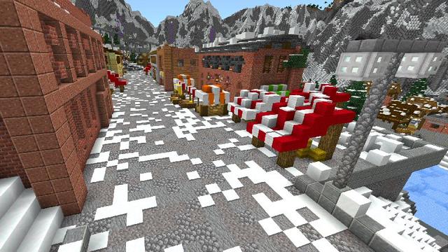 Screenshot of the Minecraft Bedrock Marketplace product Winter Holiday created by Shaliquinn's Schematics.