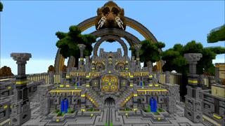Screenshot of the Minecraft Bedrock Marketplace product Zaradaku Temple created by Shaliquinn's Schematics.