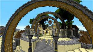 Screenshot of the Minecraft Bedrock Marketplace product Zaradaku Temple created by Shaliquinn's Schematics.