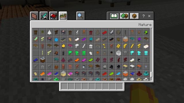 Screenshot of the Minecraft Bedrock Marketplace product 3000 Furniture Blocks created by Shapescape.