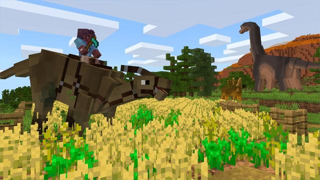 Screenshot of the Minecraft Bedrock Marketplace product Advanced Dinosaurs created by Shapescape.