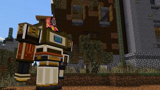 Screenshot of the Minecraft Bedrock Marketplace product Alien Hunter created by Shapescape.