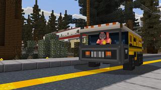 Screenshot of the Minecraft Bedrock Marketplace product Alien Hunter created by Shapescape.