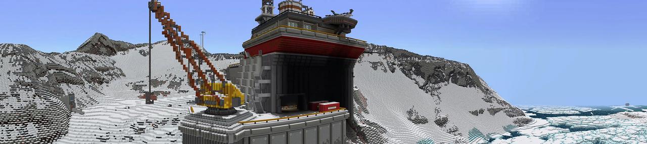 Panorama of the Minecraft Bedrock Marketplace product Arctic Adventure created by Shapescape.