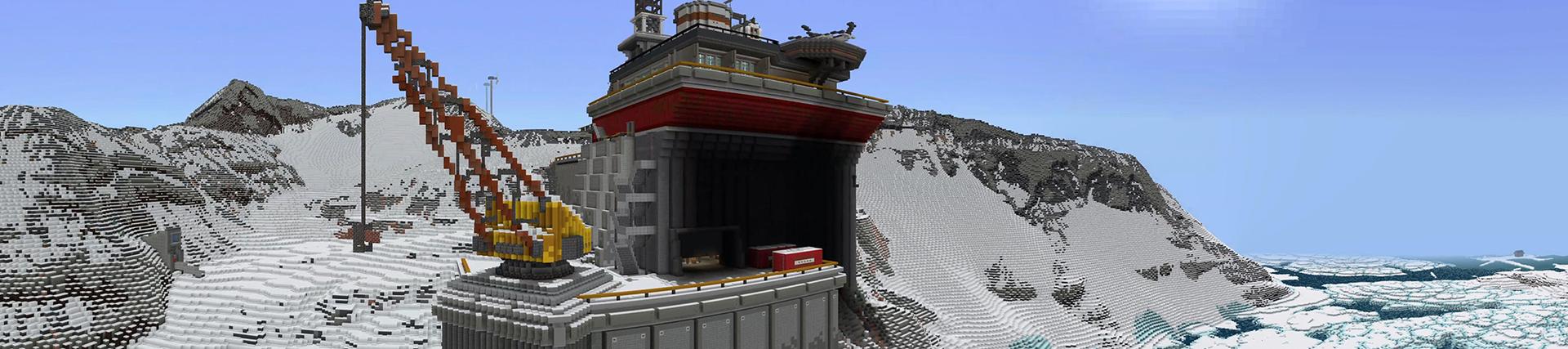 Panorama of the Minecraft Bedrock Marketplace product Arctic Adventure created by Shapescape.