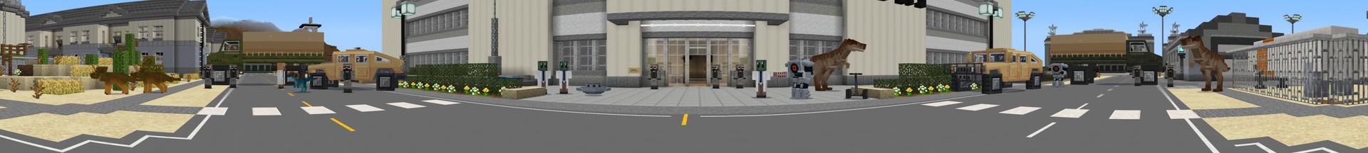 Panorama of the Minecraft Bedrock Marketplace product AREA 51 created by Shapescape.
