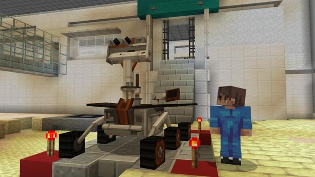 Screenshot of the Minecraft Bedrock Marketplace product Astronaut Training Center created by Shapescape.