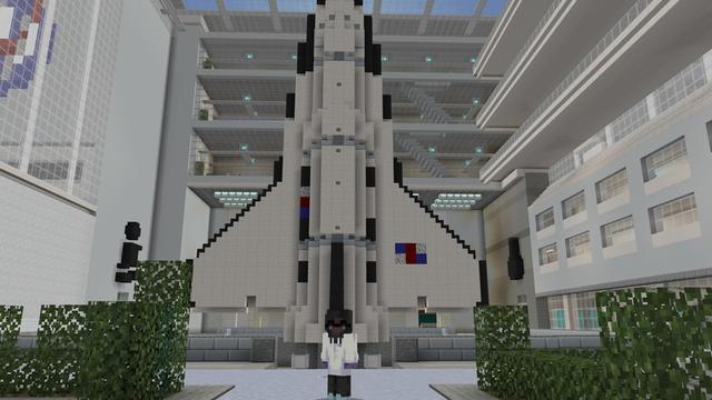 Screenshot of the Minecraft Bedrock Marketplace product Astronaut Training Center created by Shapescape.