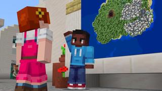 Screenshot of the Minecraft Bedrock Marketplace product Beach Village created by Shapescape.