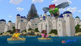 Screenshot of the Minecraft Bedrock Marketplace product Beach Village created by Shapescape.