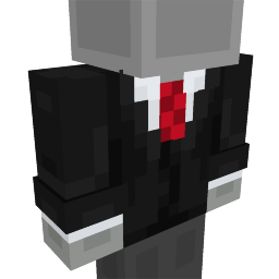 Thumbnail of the Minecraft Bedrock Marketplace product Black Suit and tie created by Shapescape.