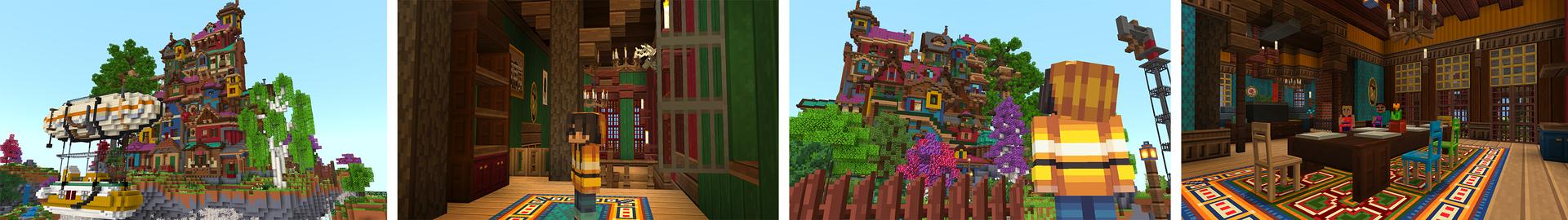 Panorama of the Minecraft Bedrock Marketplace product Busted! created by Shapescape.