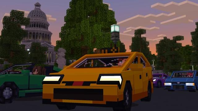 Screenshot of the Minecraft Bedrock Marketplace product Capitol Hill created by Shapescape.