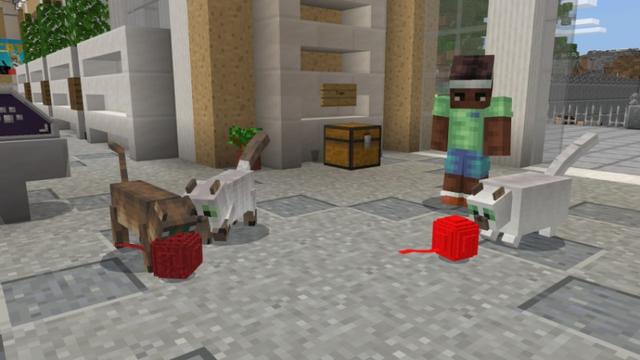 Screenshot of the Minecraft Bedrock Marketplace product Cats created by Shapescape.