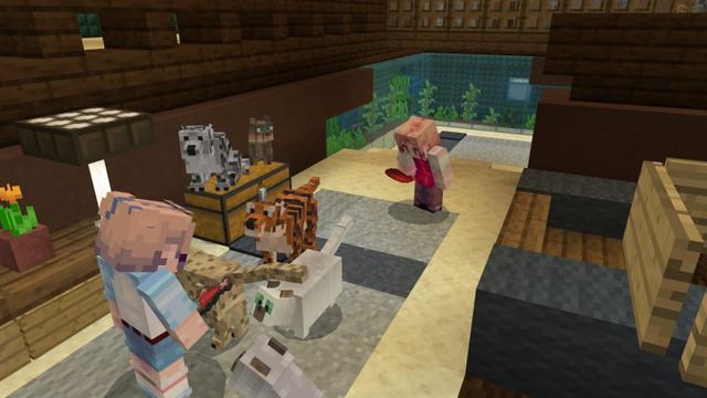 Screenshot of the Minecraft Bedrock Marketplace product Cats created by Shapescape.