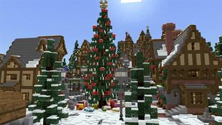 Screenshot of the Minecraft Bedrock Marketplace product Christmas at the North Pole created by Shapescape.