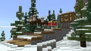 Screenshot of the Minecraft Bedrock Marketplace product Christmas at the North Pole created by Shapescape.