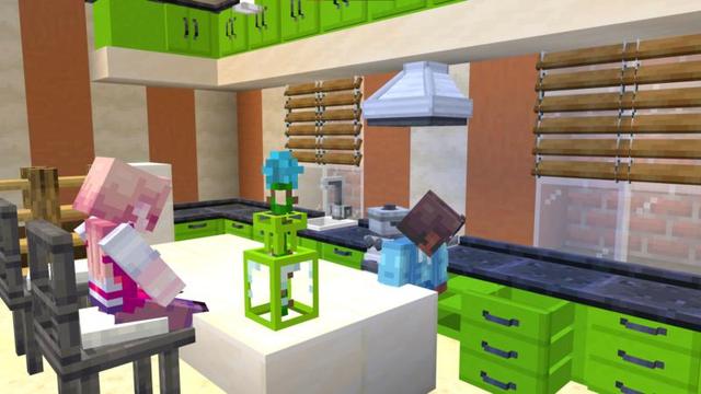 Screenshot of the Minecraft Bedrock Marketplace product Craftable Furniture created by Shapescape.