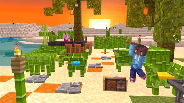 Screenshot of the Minecraft Bedrock Marketplace product Craftable Furniture created by Shapescape.