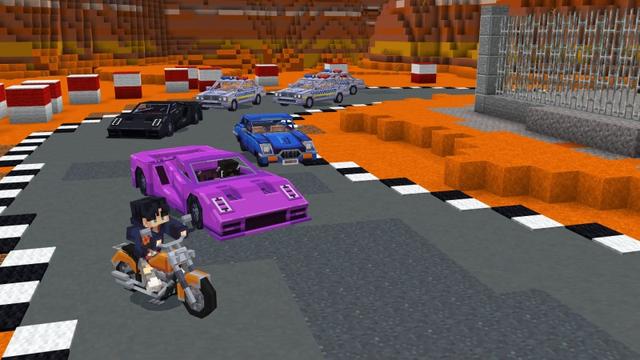 Screenshot of the Minecraft Bedrock Marketplace product Craftable Vehicles created by Shapescape.