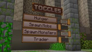 Screenshot of the Minecraft Bedrock Marketplace product Custom Hearts Skyblock created by Shapescape.