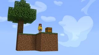 Screenshot of the Minecraft Bedrock Marketplace product Custom Hearts Skyblock created by Shapescape.