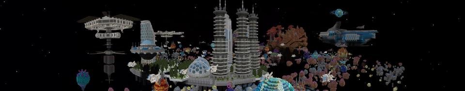Panorama of the Minecraft Bedrock Marketplace product Demolition 2: Space created by Shapescape.