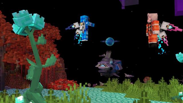 Screenshot of the Minecraft Bedrock Marketplace product Demolition 2: Space created by Shapescape.