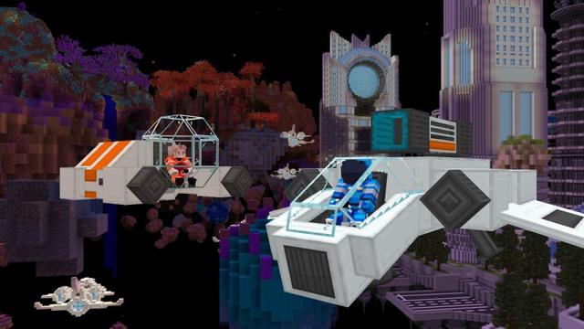 Screenshot of the Minecraft Bedrock Marketplace product Demolition 2: Space created by Shapescape.