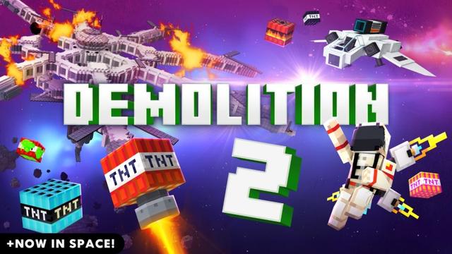 Thumbnail of the Minecraft Bedrock Marketplace product Demolition 2: Space created by Shapescape.