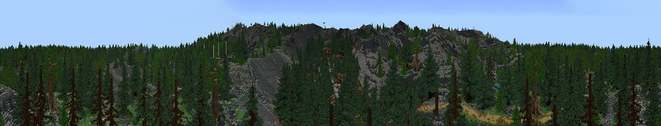 Panorama of the Minecraft Bedrock Marketplace product Dewdale National Park created by Shapescape.