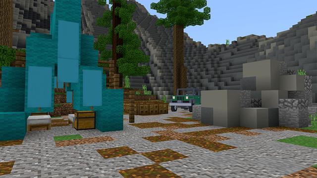 Screenshot of the Minecraft Bedrock Marketplace product Dewdale National Park created by Shapescape.