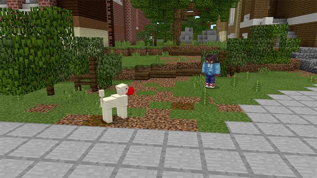 Screenshot of the Minecraft Bedrock Marketplace product Dogs created by Shapescape.