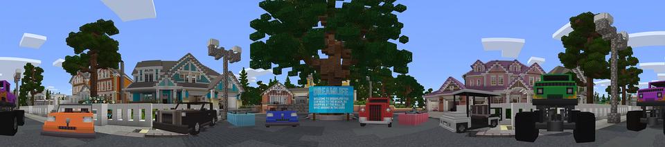 Panorama of the Minecraft Bedrock Marketplace product Dreamlife created by Shapescape.