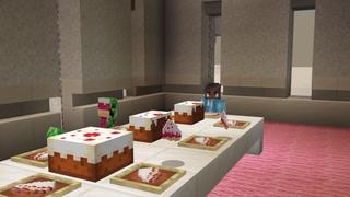 Screenshot of the Minecraft Bedrock Marketplace product Everything is Cake created by Shapescape.