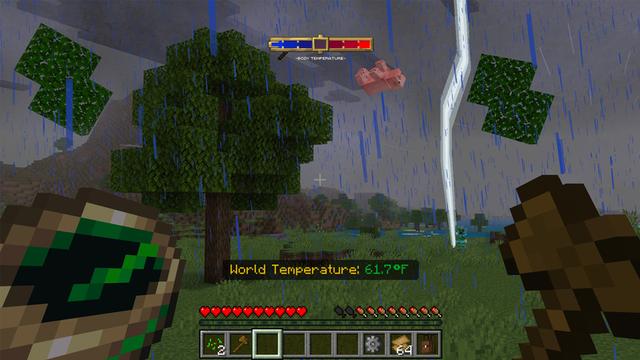 Screenshot of the Minecraft Bedrock Marketplace product Extreme Survival Add-On created by Shapescape.