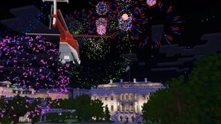 Screenshot of the Minecraft Bedrock Marketplace product Firework Show created by Shapescape.