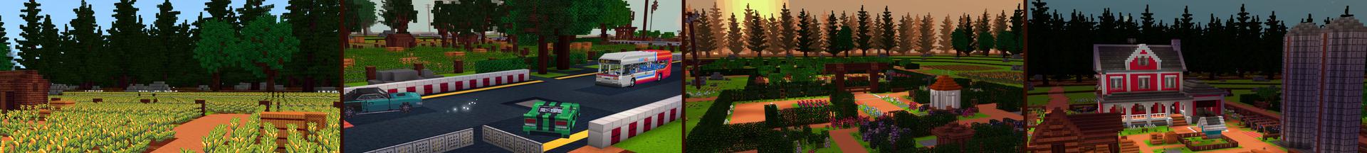 Panorama of the Minecraft Bedrock Marketplace product Fruit Slasher created by Shapescape.