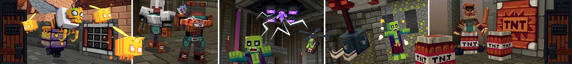 Panorama of the Minecraft Bedrock Marketplace product Grave Danger created by Shapescape.