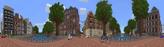 Panorama of the Minecraft Bedrock Marketplace product Immersion: Amsterdam created by Shapescape.