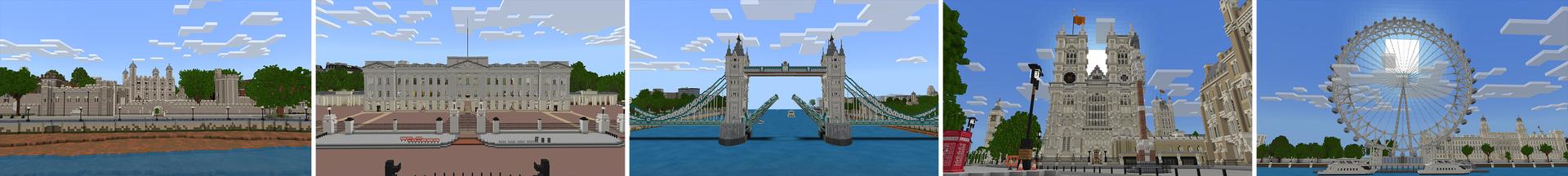 Panorama of the Minecraft Bedrock Marketplace product Immersion: London created by Shapescape.