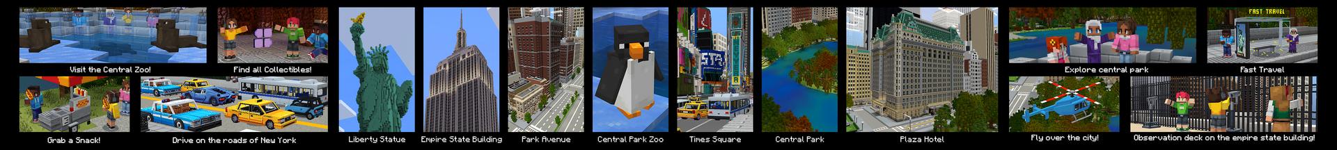 Panorama of the Minecraft Bedrock Marketplace product Immersion: New York created by Shapescape.