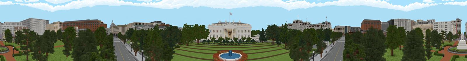 Panorama of the Minecraft Bedrock Marketplace product Immersion: Washington DC created by Shapescape.