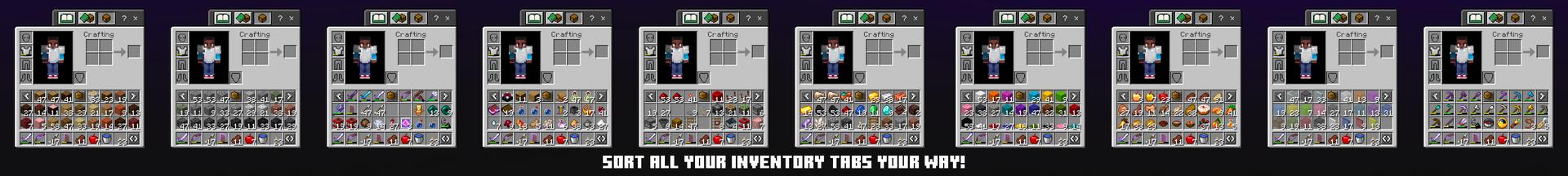 Panorama of the Minecraft Bedrock Marketplace product Infinite Inventory Add-On created by Shapescape.