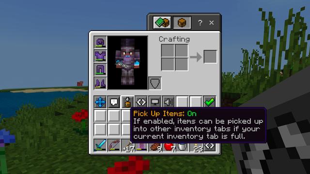 Screenshot of the Minecraft Bedrock Marketplace product Infinite Inventory Add-On created by Shapescape.