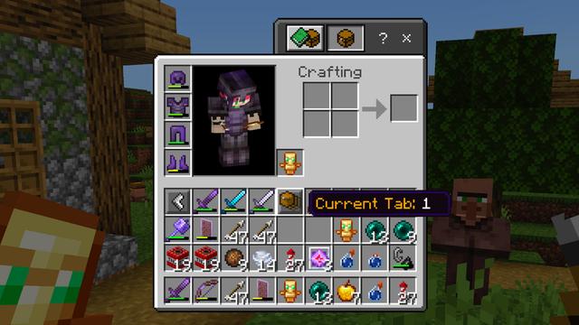 Screenshot of the Minecraft Bedrock Marketplace product Infinite Inventory Add-On created by Shapescape.
