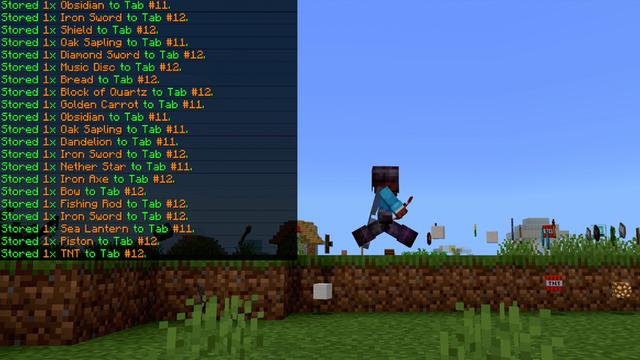 Screenshot of the Minecraft Bedrock Marketplace product Infinite Inventory Add-On created by Shapescape.