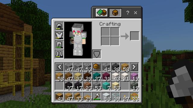 Screenshot of the Minecraft Bedrock Marketplace product Infinite Inventory Add-On created by Shapescape.